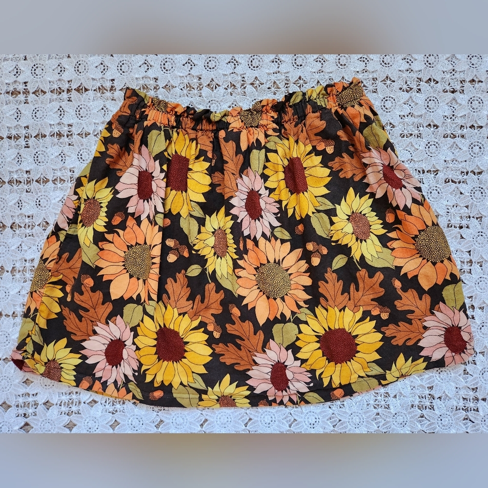 Gymboree Autumn Harvest sunflower skort
